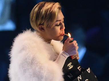 Miley Cyrus Smoking